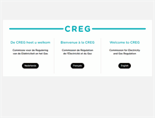 Tablet Screenshot of creg.be